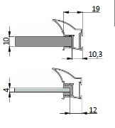 Obrazek Rączka NOVO 10 10/4mm L-2,70m champagne