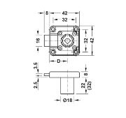 Obrazek Zamek wierzchni Symo3000 prawy 18/22 czarny
