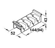 Obrazek Blok Cuisio na 3 noże czarny 100/54mm