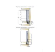 Obrazek Szuflada Tekform Slimline 500mm H-182 antracyt