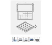 Obrazek Szuflada Elite z organizerem 800 mm biała