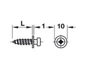 Obrazek Wkręt MODULAR ocynk 5,5x16mm op=100szt.