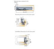 Obrazek Szuflada Tekform drawer 450mm H-70 biała