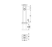 Obrazek Regulator wys.cokołu do osadzania w otworze H-63mm