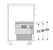 Obrazek Kosz Hailo Cargo Synchro 450 2x18L