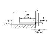 Obrazek Adapter do odbojnika PTO szary