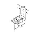 Obrazek Loox5 Przewód zasilający taśmy MW 8mm 24V L-2m