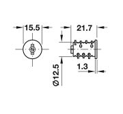Obrazek Wkładka wymienna Symo 3000 HS3 + 2 klucze 651-700