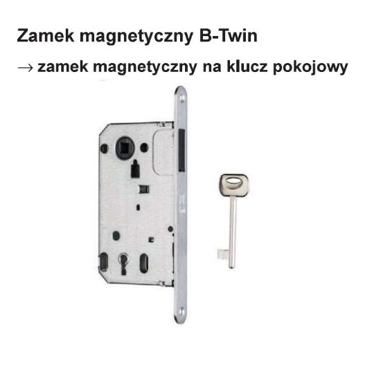 Obrazek Zamek magnetyczny B-Twin BB chrom polerowany