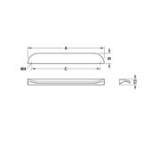 Obrazek Uchwyt TREND L-160mm miedź szczotkowana