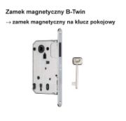 Obrazek Zamek magnetyczny B-Twin BB biały