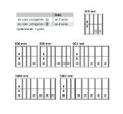 Obrazek Wkład na sztućce Ninka Cuisio 800 biały półprzezr.