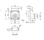 Obrazek Zamek szufladowy