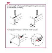 Obrazek Matrix Box P35 L-350 Push-to-Open Soft-Close biały