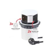 Obrazek TETRA BOX USB 3xgnizado 2xUSB srebrny