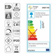 Obrazek Oprawa ORBIT PIR biały naturalny