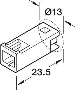 Obrazek Loox5 przewód przedłużający 1-kolor.0,5m 24V