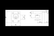 Obrazek Zamek meblowy ZMB-1 LOB system 1 klucza