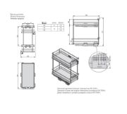 Obrazek Kosz MovixPro 300mm 2poz antracyt