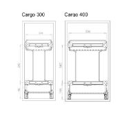Obrazek Cargo Matrix S 400 2 półki chrom