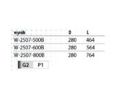 Obrazek Ociekarka LUX 2-poziomy L-800 chrom