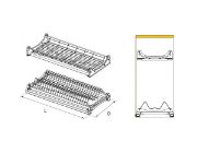 Obrazek Ociekarka LUX 2-poziomy L-800 chrom