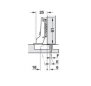 Obrazek Zawias bliźniaczy Duomatic 110`