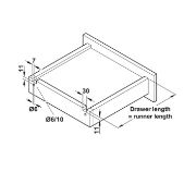 Obrazek Prowadnica FAVORIT A30 L-550mm 3D