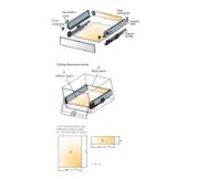 Obrazek Szuflada Tekform drawer 400mm H-70 biała