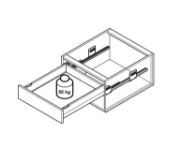 Obrazek Szuflada Matrix P H-92 L-450 biała 50kg