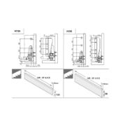 Obrazek Szuflada MATRIX S35 PTO L-500 szary 35kg.