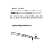 Obrazek Prowadnica kulkowa z hamulcem L-550 Sevroll