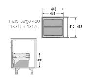 Obrazek Kosz Hailo Cargo 450 1x17/1x21L