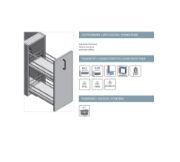 Obrazek Kosz MovixPro 150mm 2poz chrom biała mata