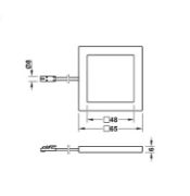 Obrazek Oprawa LOOX LED 2051 3000K srebrna