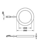 Obrazek Oprawa LOOX LED 2050 3000K srebrna