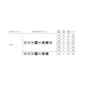 Obrazek Uchwyt 2576-256 grafit marone