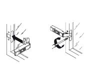 Obrazek Zawias Metalla 315CP nakładany z/h do ramek