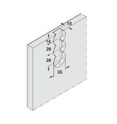 Obrazek Zawieszki CAMAR 814.35 do paneli i luster kpl=2szt