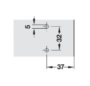 Obrazek Prowadnik zawiasu do lodówki z euro wkrętem