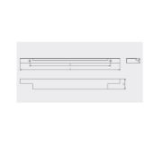 Obrazek Uchwyt LIND L-256/596mm czarny mat