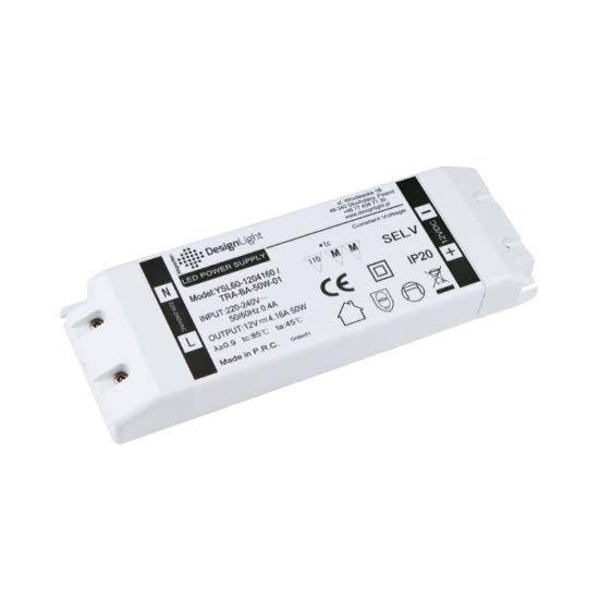 Obrazek Zasilacz BASIC do LED 50W 12V DC bez przewodów