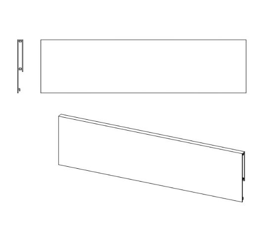 Obrazek MATRIX S SLIM front wew. L-1100mm czarny