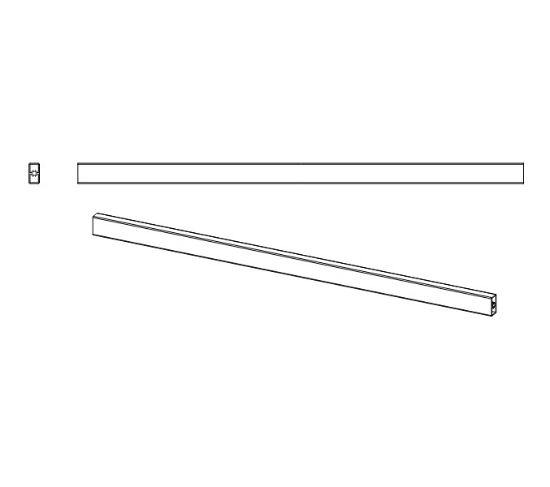 Obrazek MATRIX S SLIM reling poprzeczny L-1100mm czarny