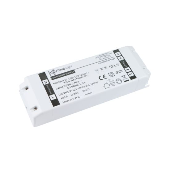 Obrazek Zasilacz BASIC do LED 150W 12V DC bez przewodów