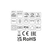 Obrazek Zasilacz FLAT SLIM LED 60W 24VDC bez przewodów