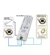 Obrazek Zasilacz SMART LED DRIVER do LED 60W 12VDC 6 gniaz