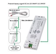 Obrazek Zasilacz SMART LED DRIVER do LED 60W 12VDC 6 gniaz