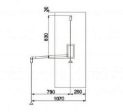 Obrazek Pantograf 875-1200mm biały