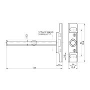 Obrazek Podpórka do półek niewidoczna smart 76x19x11mm